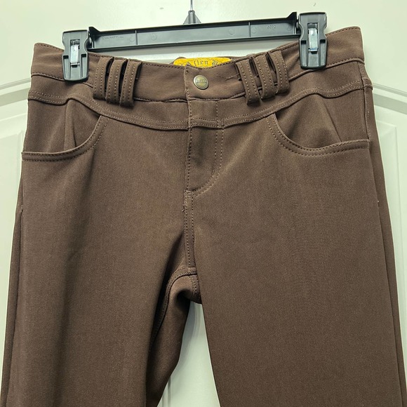 Allen B. by Allen Schwartz Women's Low Rise Straight Leg Pants Size 30 Brown - Picture 2 of 6